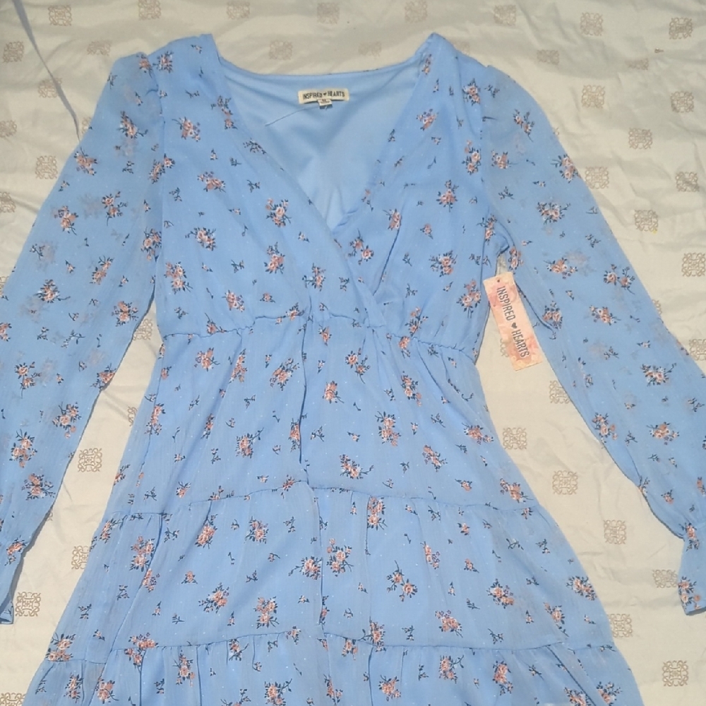 Inspired Hearts Light Blue Dress